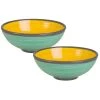 Maisons Du Monde Coupelle En Faïence Jaune Et Verte - Lot De 2 -Chef&Sommelier-boutique coupelle en faience jaune et verte 1000 9 28 180838 3