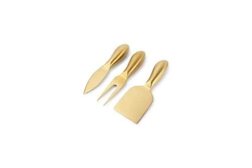 Salt & Pepper Couteau à Fromage En Inox Or - Set 3 Pièces 3 Salt & Pepper Couteau à Fromage En Inox Or - Set 3 Pièces