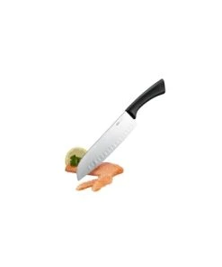 GEFU Couteau Santoku Alvéolé En Plastique Argent 7 GEFU Couteau Santoku Alvéolé En Plastique Argent -Chef&Sommelier-boutique couteau santoku alveole en plastique argent 1