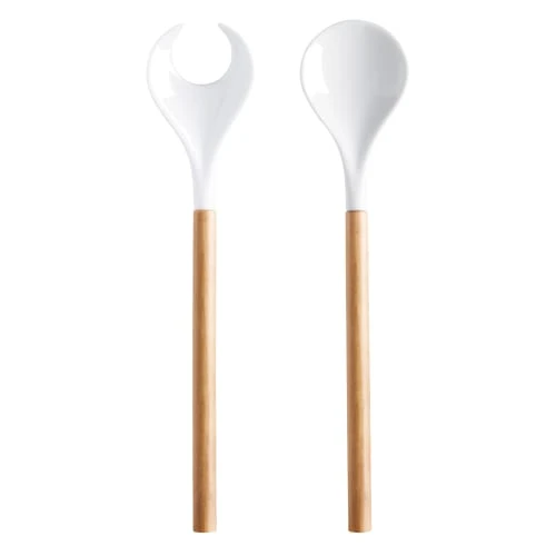 ASA SELECTION Couverts à Salade En Porcelaine Naturelle 3 ASA SELECTION Couverts à Salade En Porcelaine Naturelle