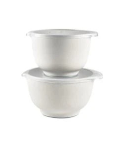 Rosti Ensemble Saladiers En Plastique Blanc - Lot De 2