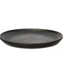 Bazar Bizar Grande Assiette En Terracotta Noire