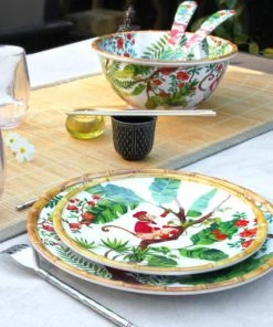 Les Jardins De La Comtesse Grande Assiette Plate En Mélamine Décorée De Singes De Bali Ø 28 Cm 8 Les Jardins De La Comtesse Grande Assiette Plate En Mélamine Décorée De Singes De Bali Ø 28 Cm -Chef&Sommelier-boutique grande assiette plate en melamine decoree de singes de bali oe 28 cm 2
