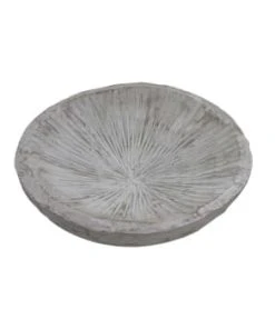 Sensei Maison Grande Coupelle En Bois Strié 24 Ou 30 Cm Blanc 24x24x7 Cm -Chef&Sommelier-boutique grande coupelle en bois strie 24 ou 30 cm blanc 30x30x7 cm kimbe