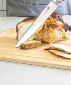 KitchenCraft Grande Planche à Découper En Bois D'hévéa Marron -Chef&Sommelier-boutique grande planche a decouper en bois d hevea marron 3