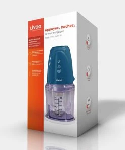 LIVOO Hachoir électrique Multifonction En Acier Inoxydable Bleu -Chef&Sommelier-boutique hachoir electrique multifonction en acier inoxydable bleu 2