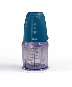 LIVOO Hachoir électrique Multifonction En Acier Inoxydable Bleu