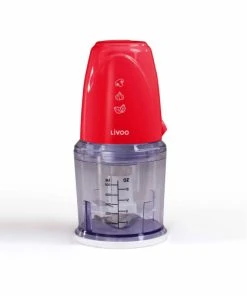 LIVOO Hachoir électrique Multifonction En Acier Inoxydable Rouge