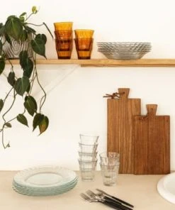 Duralex Lot De 6-Assiette à Dessert Ondulée Verre Résistant 20,5cm Transparent -Chef&Sommelier-boutique lot de 6 assiette a dessert ondulee verre resistant 20 5cm transparent 1