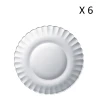 Duralex Lot De 6-Assiette à Dessert Ondulée Verre Résistant 20,5cm Transparent -Chef&Sommelier-boutique lot de 6 assiette a dessert ondulee verre resistant 20 5cm transparent