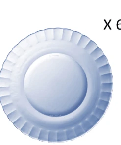 Duralex Lot De 6 - Assiette Creuse Ondulée En Verre 23 Cm Teinté Vermeil -Chef&Sommelier-boutique lot de 6 assiette creuse ondulee en verre 23 cm teinte bleu marine le picardie 1