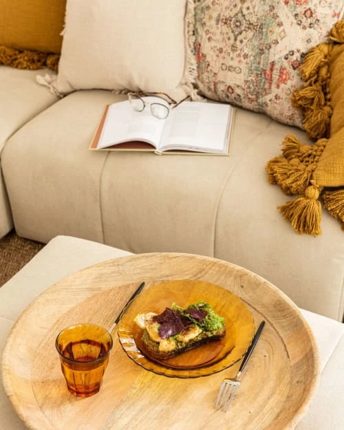 Duralex Lot De 6 - Assiette Plate Ondulée En Verre 26 Cm Teinté Vermeil 6 Duralex Lot De 6 - Assiette Plate Ondulée En Verre 26 Cm Teinté Vermeil – Image 4