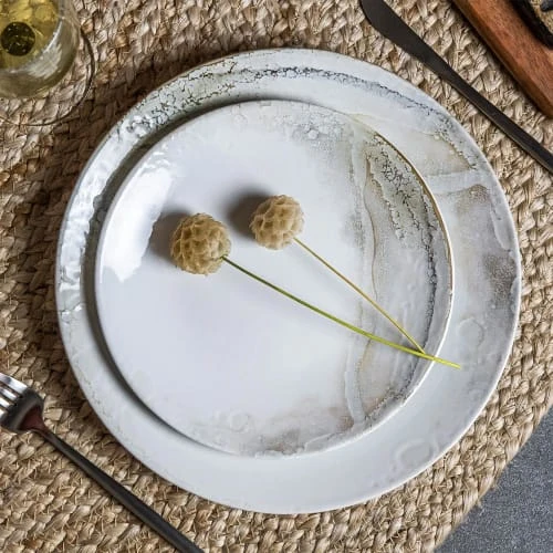 Table Passion Lot De 6 Assiettes à Dessert 21 Cm En Grès Blanc 4 Table Passion Lot De 6 Assiettes à Dessert 21 Cm En Grès Blanc – Image 2