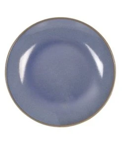 Trend'up Lot De 6 Assiettes à Dessert 21 Cm En Grès Bleu