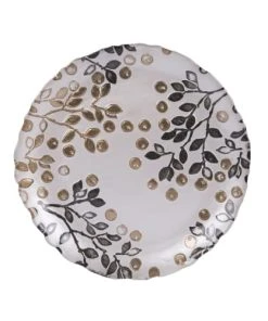 Table Passion Lot De 6 Assiettes Ă Dessert Berry 21 Cm Or En Verre Transparent