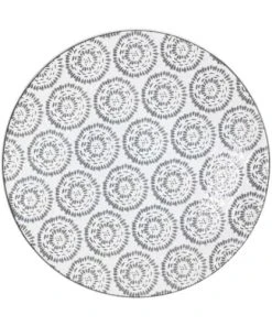 Table Passion Lot De 6 Assiettes à Dessert Chloé 21 Cm Anthracite En Grès Gris