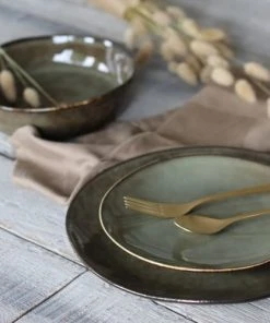 OGO Living Lot De 6 Assiettes à Dessert En Grès Vert 20,5cm 9 OGO Living Lot De 6 Assiettes à Dessert En Grès Vert 20,5cm -Chef&Sommelier-boutique lot de 6 assiettes a dessert en gres vert 20 5cm 2