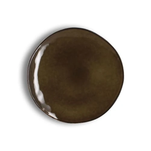 OGO Living Lot De 6 Assiettes à Dessert En Grès Vert 20,5cm 3 OGO Living Lot De 6 Assiettes à Dessert En Grès Vert 20,5cm