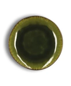 OGO Living Lot De 6 Assiettes à Dessert En Grès Vert 20cm