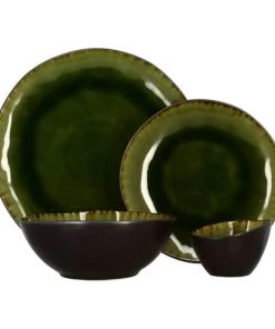 OGO Living Lot De 6 Assiettes à Dessert En Grès Vert 20cm 13 OGO Living Lot De 6 Assiettes à Dessert En Grès Vert 20cm -Chef&Sommelier-boutique lot de 6 assiettes a dessert en gres vert 20cm 5