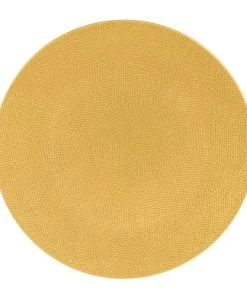 Table Passion Lot De 6 Assiettes à Dessert Safran 21 Cm En Grès Jaune
