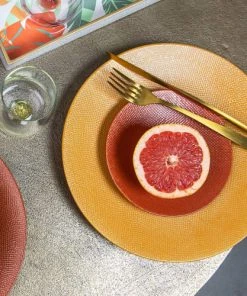 Table Passion Lot De 6 Assiettes à Pain Terra 16 Cm En Grès Orange -Chef&Sommelier-boutique lot de 6 assiettes a pain terra 16 cm en gres orange 2