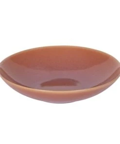 Trend'up Lot De 6 Assiettes à Pâtes Terra 22 Cm En Grès Orange -Chef&Sommelier-boutique lot de 6 assiettes a pates terra 22 cm en gres orange 1