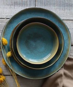 OGO Living Lot De 6 Assiettes Coupes En Grès Bleu 16cm 9 OGO Living Lot De 6 Assiettes Coupes En Grès Bleu 16cm -Chef&Sommelier-boutique lot de 6 assiettes coupes en gres bleu 16cm 2