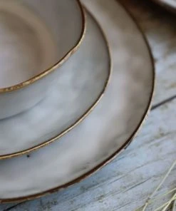 OGO Living Lot De 6 Assiettes Coupes En Grès Gris 15,5cm -Chef&Sommelier-boutique lot de 6 assiettes coupes en gres gris 15 5cm 3