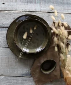 OGO Living Lot De 6 Assiettes Coupes En Grès Vert 20cm 11 OGO Living Lot De 6 Assiettes Coupes En Grès Vert 20cm -Chef&Sommelier-boutique lot de 6 assiettes coupes en gres vert 20cm 3