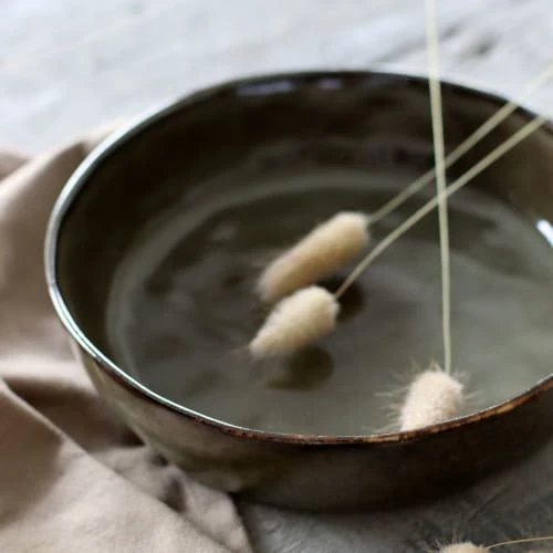 OGO Living Lot De 6 Assiettes Coupes En Grès Vert 20cm 8 OGO Living Lot De 6 Assiettes Coupes En Grès Vert 20cm – Image 6