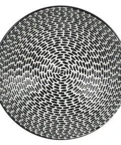 Table Passion Lot De 6 Assiettes Creuse 19 Cm En Grès Noir