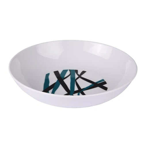 Table Passion Lot De 6 Assiettes Creuse 20,5 Cm En Porcelaine Décoré 4 Table Passion Lot De 6 Assiettes Creuse 20,5 Cm En Porcelaine Décoré – Image 2