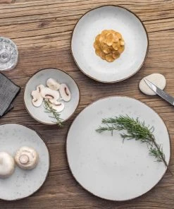 Table Passion Lot De 6 Assiettes Creuse 20 Cm En Grès Blanc -Chef&Sommelier-boutique lot de 6 assiettes creuse 20 cm en gres blanc 1