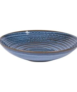 Table Passion Lot De 6 Assiettes Creuse 22 Cm En Faïence Bleu -Chef&Sommelier-boutique lot de 6 assiettes creuse 22 cm en faience bleu 1