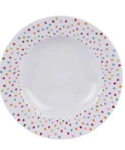 Table Passion Lot De 6 Assiettes Creuse 22 Cm En Porcelaine Blanc