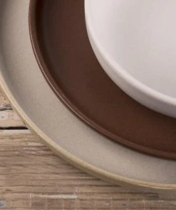 Table Passion Lot De 6 Assiettes Creuse Crème 22 Cm En Grès Beige -Chef&Sommelier-boutique lot de 6 assiettes creuse creme 22 cm en gres beige 2