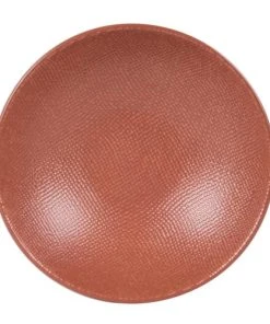 Table Passion Lot De 6 Assiettes Creuse Terra 19 Cm En Grès Orange