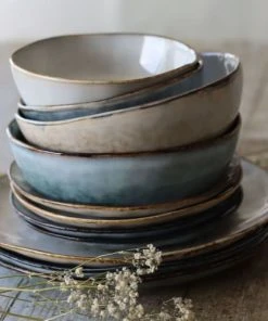 OGO Living Lot De 6 Assiettes Desserts En Grès Bleu 20,5cm 11 OGO Living Lot De 6 Assiettes Desserts En Grès Bleu 20,5cm -Chef&Sommelier-boutique lot de 6 assiettes desserts en gres bleu 20 5cm 4