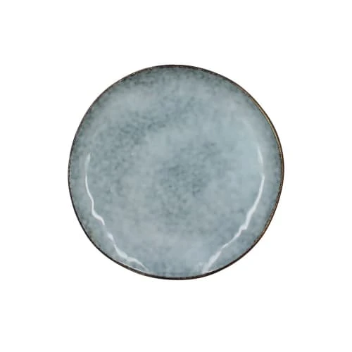 OGO Living Lot De 6 Assiettes Desserts En Grès Bleu 20,5cm 3 OGO Living Lot De 6 Assiettes Desserts En Grès Bleu 20,5cm