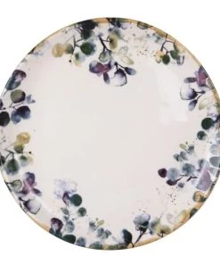 Table Passion Lot De 6 Assiettes Plate 27,5 Cm En Faïence Décoré