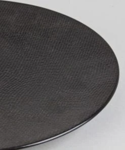 Table Passion Lot De 6 Assiettes Plate 27 Cm En Grès Noir -Chef&Sommelier-boutique lot de 6 assiettes plate 27 cm en gres noir 4