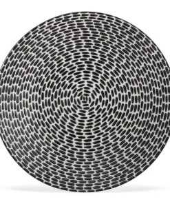 Table Passion Lot De 6 Assiettes Plate 27 Cm En Grès Noir