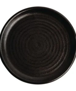 Olympia Lot De 6 Assiettes Plates 26,5cm Noire