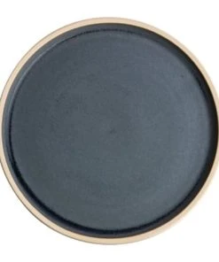Olympia Lot De 6 Assiettes Plates Bord Droit 180 Mm Bleu