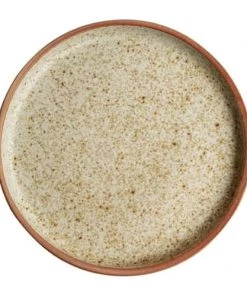 Olympia Lot De 6 Assiettes Plates Bord Droit 250 Mm Beige