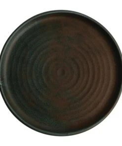 Olympia Lot De 6 Assiettes Plates Vert Bronze Ø265mm