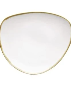 Olympia Kiln Lot De 6 Assiettes Triangulaires Couleur Craie Ø 230mm