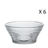 Duralex Lot De 6-Coupelle à Dessert Ondulée 24 Cl En Verre Trempé Transparent -Chef&Sommelier-boutique lot de 6 coupelle a dessert ondulee 24 cl en verre trempe transparent