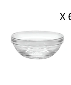 Duralex Lot De 6 - Coupelle Empilable 20,5 Cl En Verre Trempé Transparent